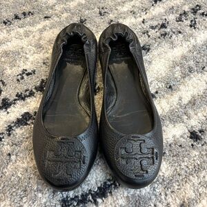 Tory Burch Black Flats